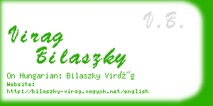 virag bilaszky business card